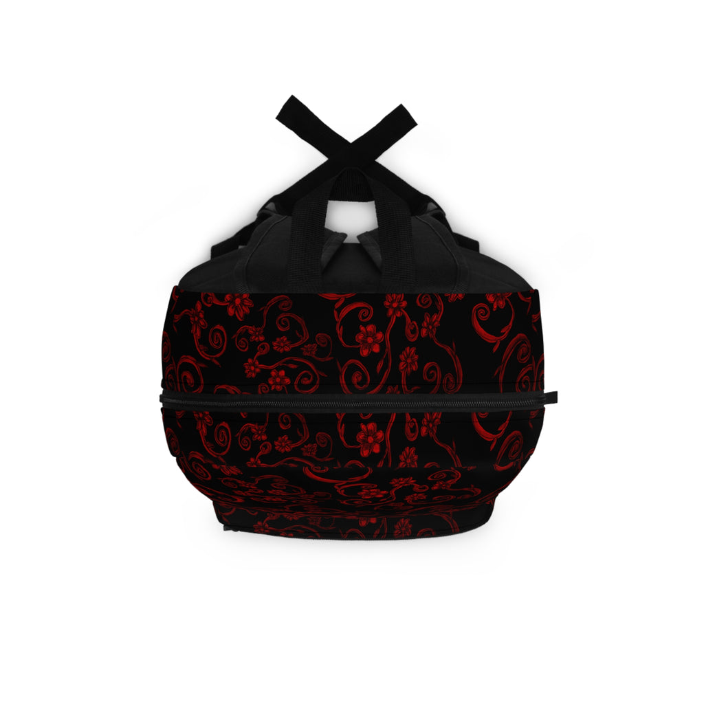 RED LIGHT Backpack – Gothic Vintage Pattern School & Travel Bag