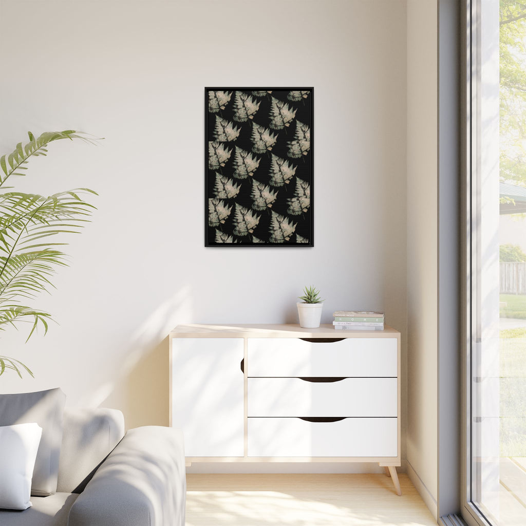 Botanical Fern Matte Canvas Framed Wall Art