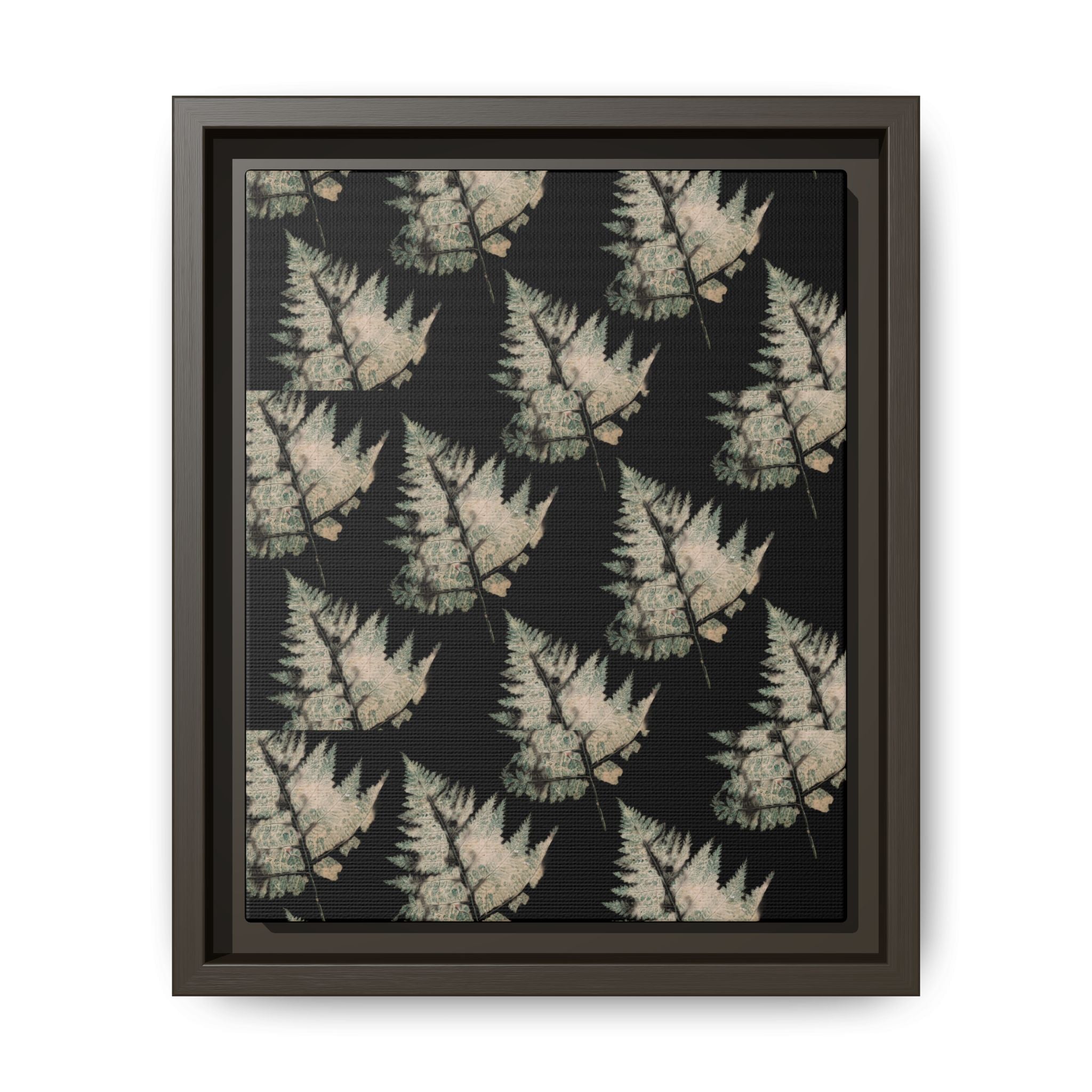 Botanical Fern Matte Canvas Framed Wall Art