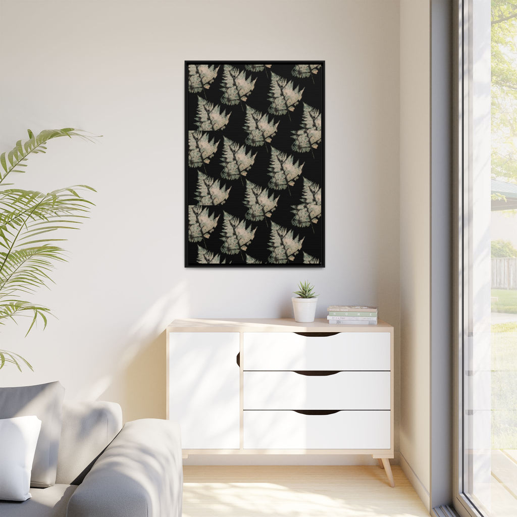 Botanical Fern Matte Canvas Framed Wall Art