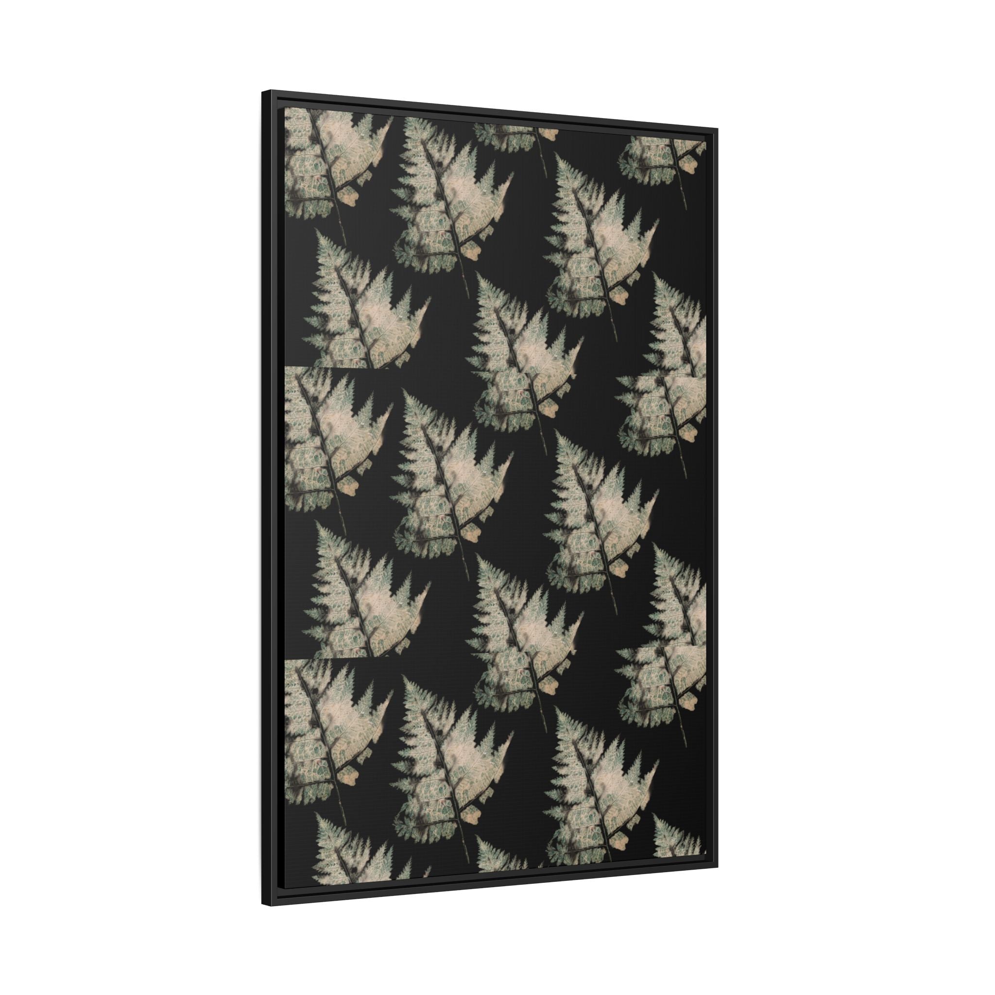 Botanical Fern Matte Canvas Framed Wall Art