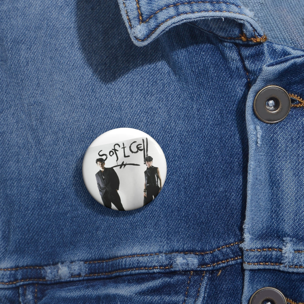 Soft Cell Band Button Pin - Retro 80s Synthpop Badge