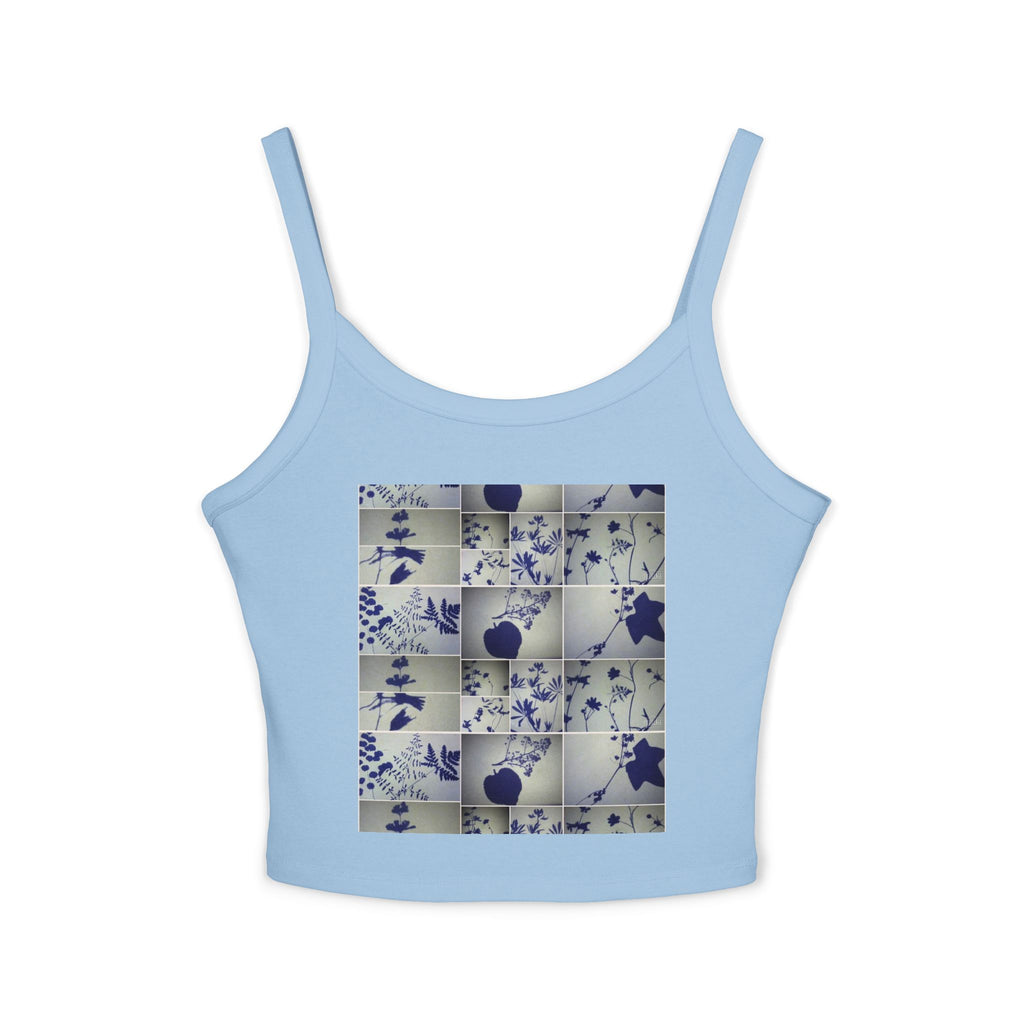 Floral Tile Crop Tank