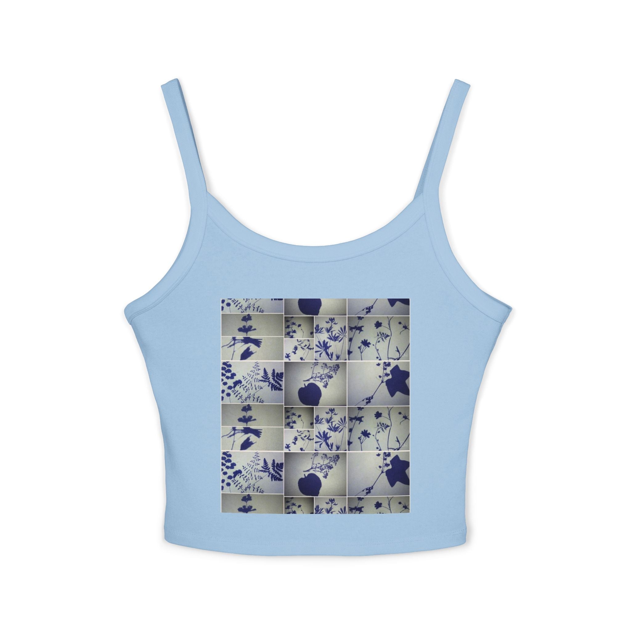 Floral Tile Crop Tank