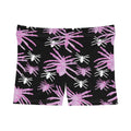 Pink Spider Pattern Women's Shorts — Cute Gothic AOP Activewear