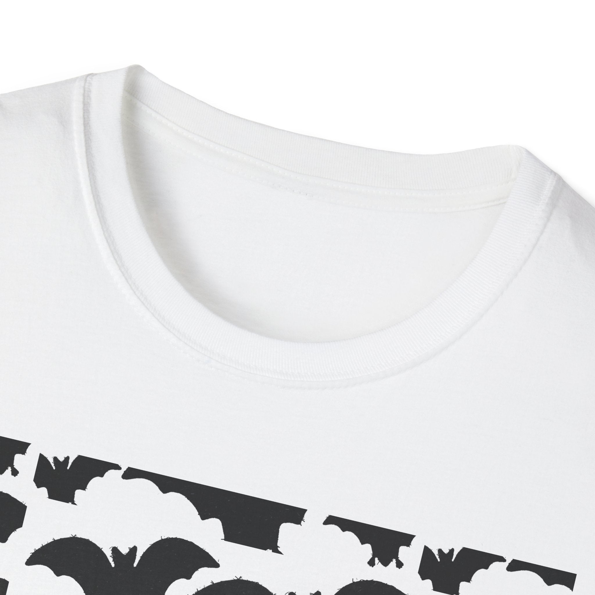 Bat Pattern T‑Shirt — Halloween Flying Bats Graphic Tee