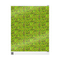TINK Floral Vine Wrapping Paper — Bright Green Gift Wrap with Pink Flowers