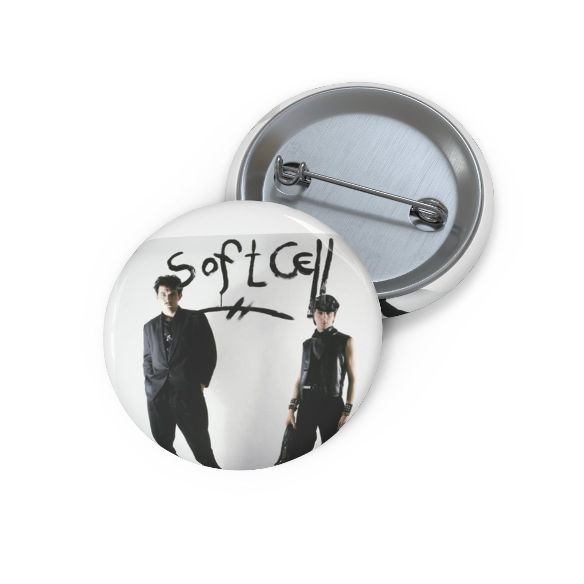 Soft Cell Band Button Pin - Retro 80s Synthpop Badge
