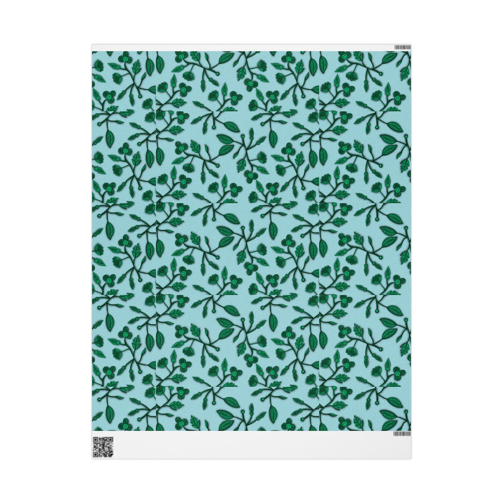 LOST Wrapping Paper — Teal Leaf Gift Wrap