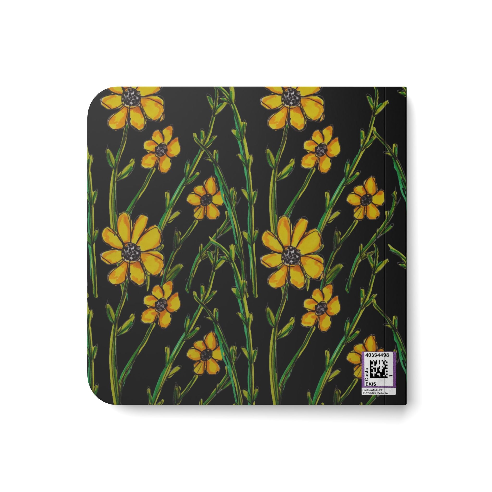 Board Book — "I Love Flowers" Baby Picture Book: Bright Yellow Floral First Book for Infants & Toddlers